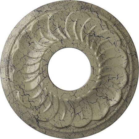 Ekena Millwork Blackthorn Medallion (Canopies up to 4 7/8"), 11 3/4"OD x 3 5/8"ID x 1"P, Castle Stone Crackle CM11BLCSC